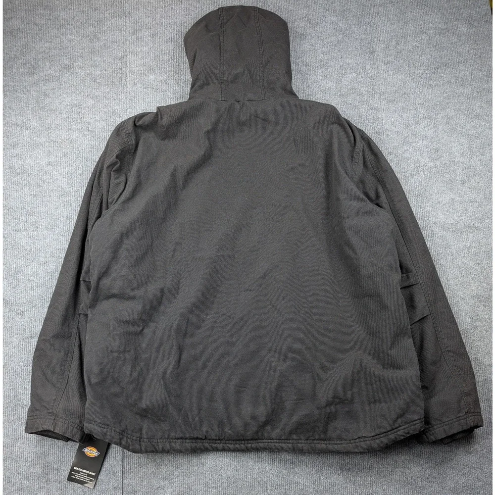 Dickies Duck Canvas Jacket Mens 2XL Fleece Lined Work Wear Hooded TJ360 Utility